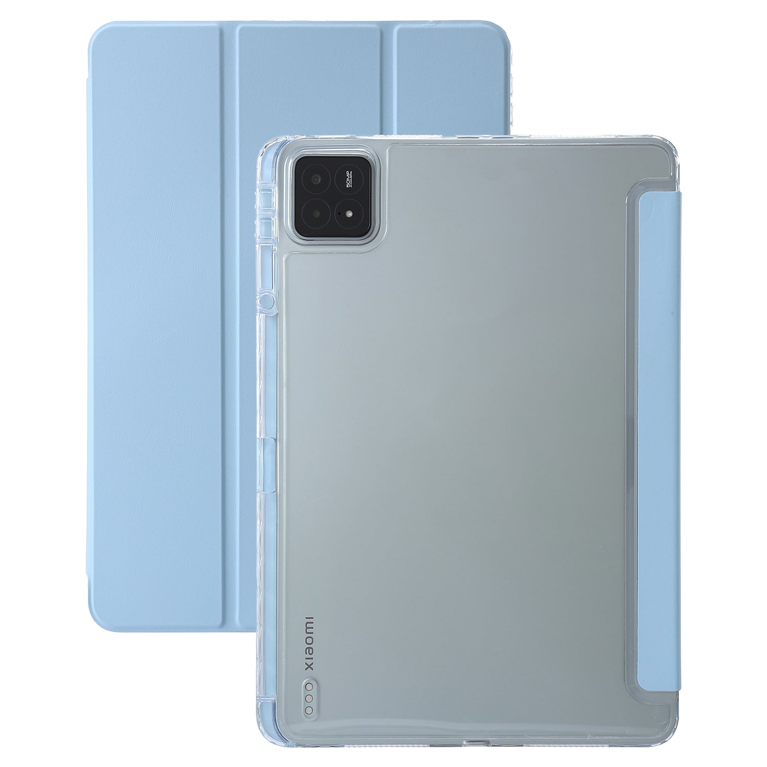 For Xiaomi Pad 6S Pro 12.4 Anti-scratch Case TPU+Acrylic+PU Tablet Cover with Tri-fold Stand For Xiaomi Pad 6S Pro 12.4 Anti-scratch Case TPU+Acrylic+PU Tablet Cover with Tri-fold Stand